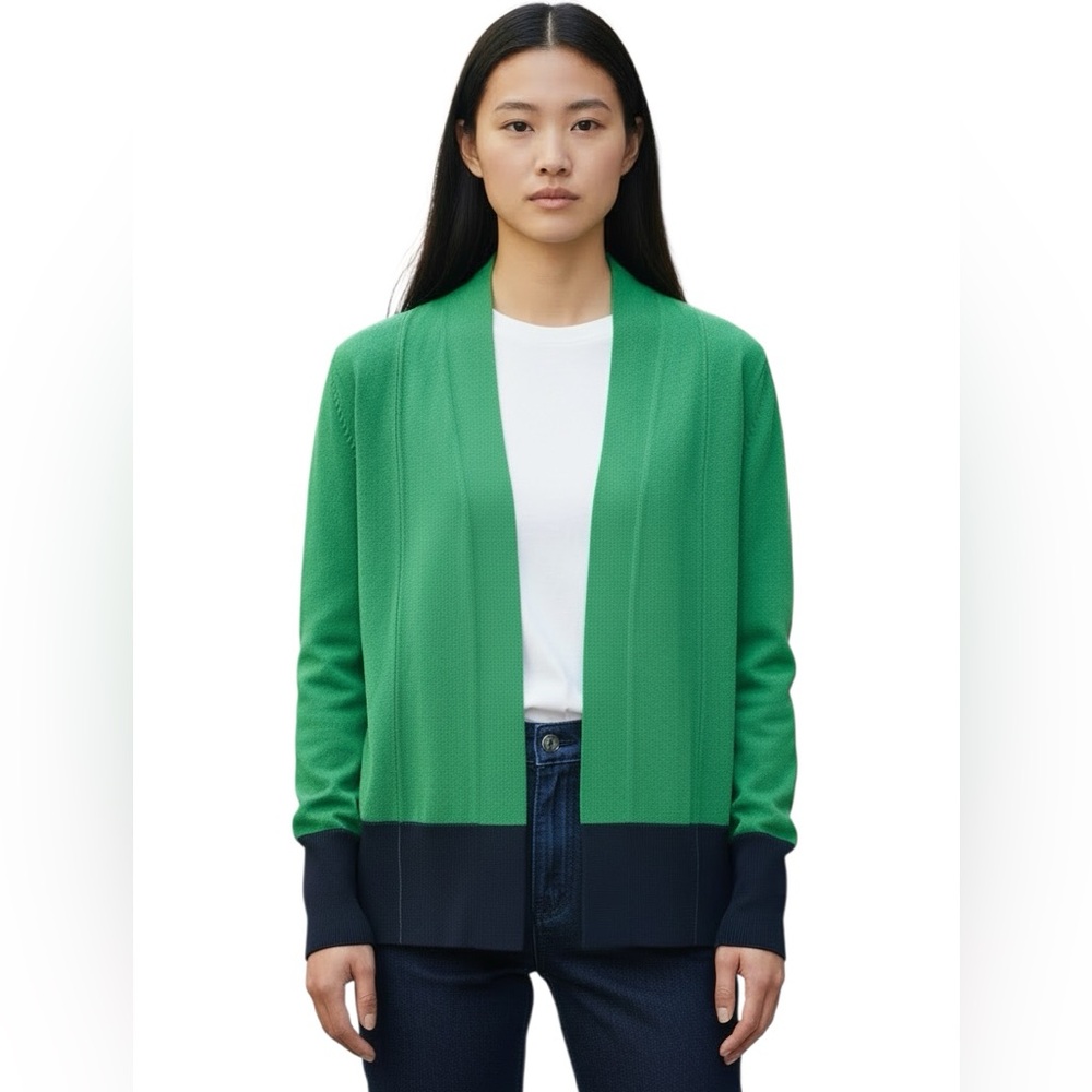 NY&CO Green and Navy Cardigan